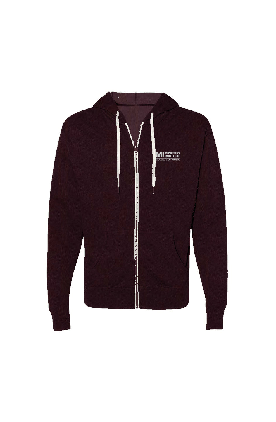 Heathered French Terry Full-Zip Hooded Sweatshirt