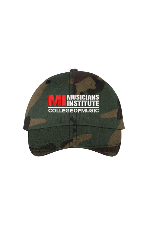 Unisex Embroidered MI Logo Dad Hat - White Classic Logo