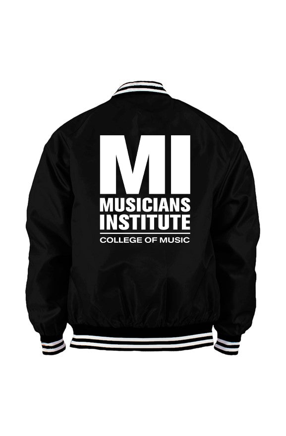 Unisex Embroidered MI Logo Varsity Bomber Jacket