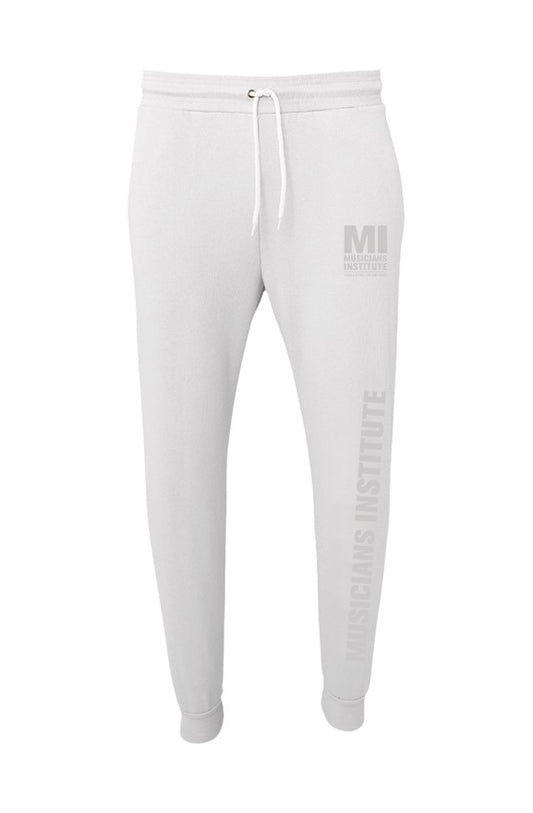 Unisex MI Logo Joggers - Monochrome White